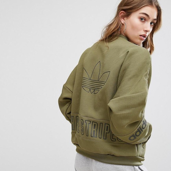 adidas army green jacket